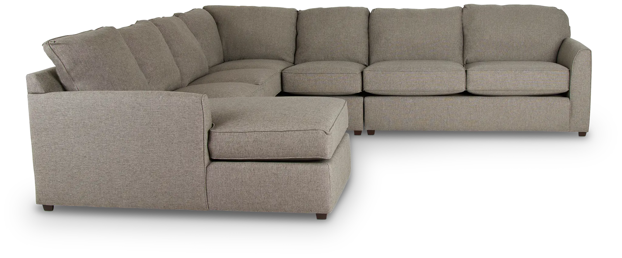 Asheville Brown Fabric Large Left Chaise Sectional Asheville Brown Fabric Large Left Chaise Sectional