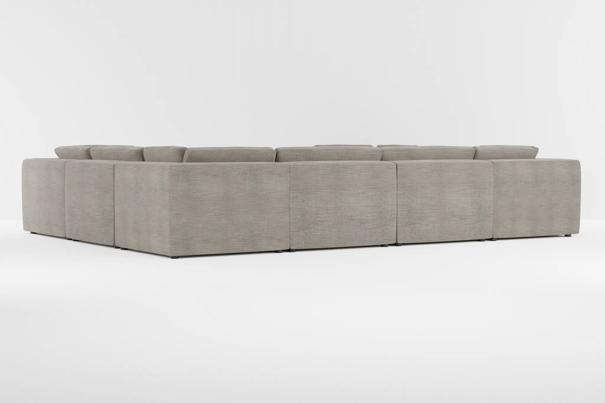 Destin Victory Gray Fabric 8-piece Modular Sectional