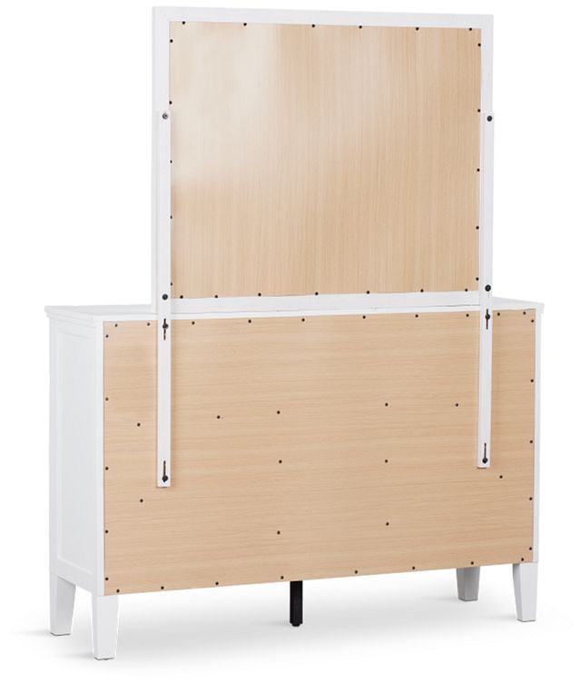 Seabrook White Small Dresser & Mirror