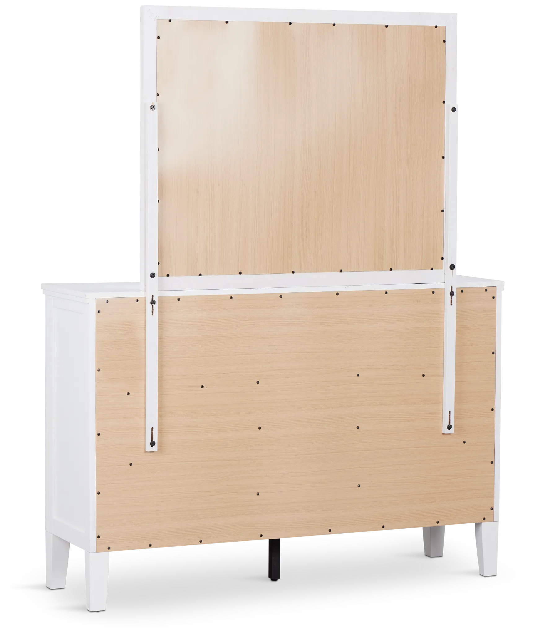 Seabrook White Small Dresser & Mirror