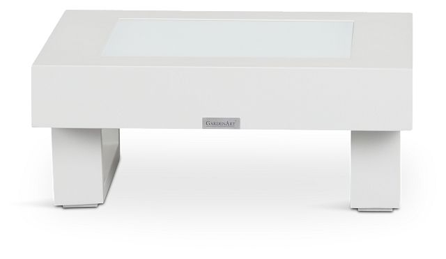 Exuma White End Table