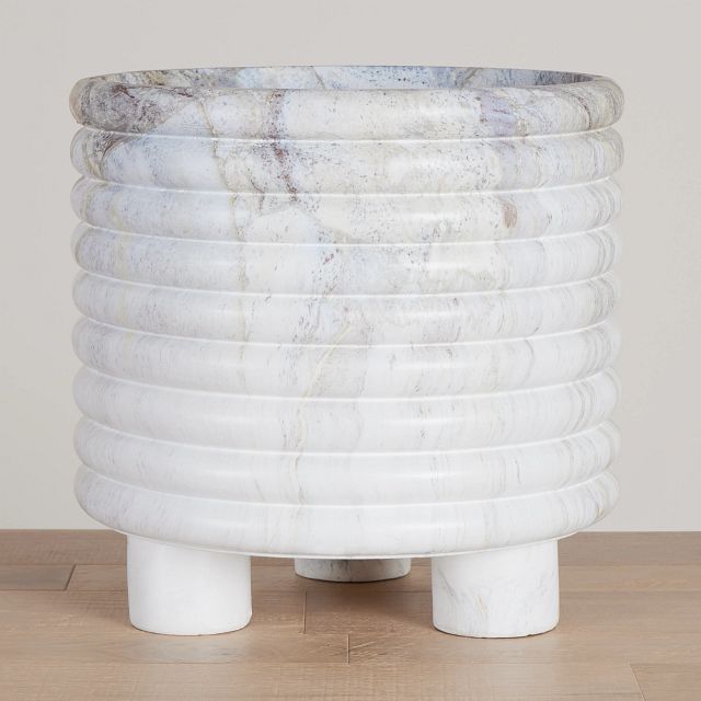 Varsha White Large Planter