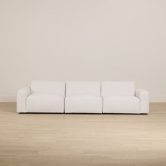 Baylor Light Beige Fabric 3-piece Modular Sofa