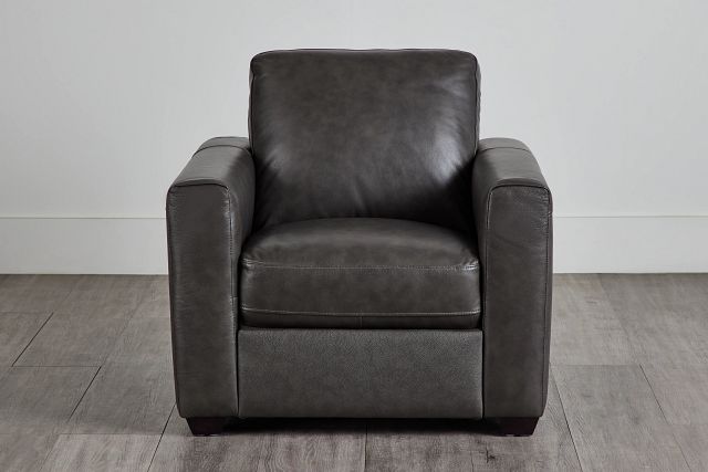 Lane Dark Gray Lthr/vinyl Chair