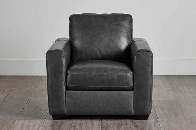 Lane Dark Gray Lthr/vinyl Chair