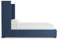 Captiva Revenue Dark Blue 60" Upholstered Shelter Bed