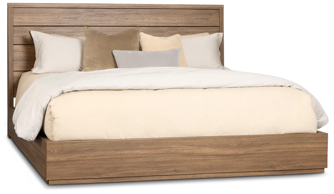 Capraia Dark Tone Panel Bed