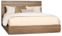 Capraia Dark Tone Panel Bed