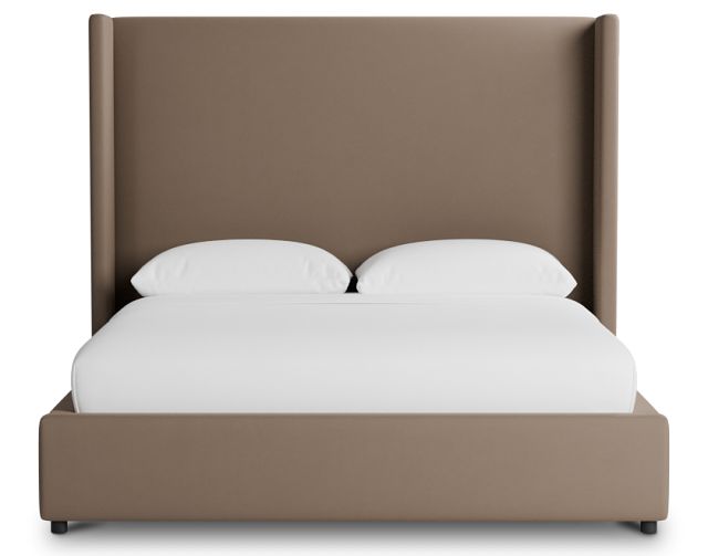 Captiva Joya Beige 60" Upholstered Shelter Bed