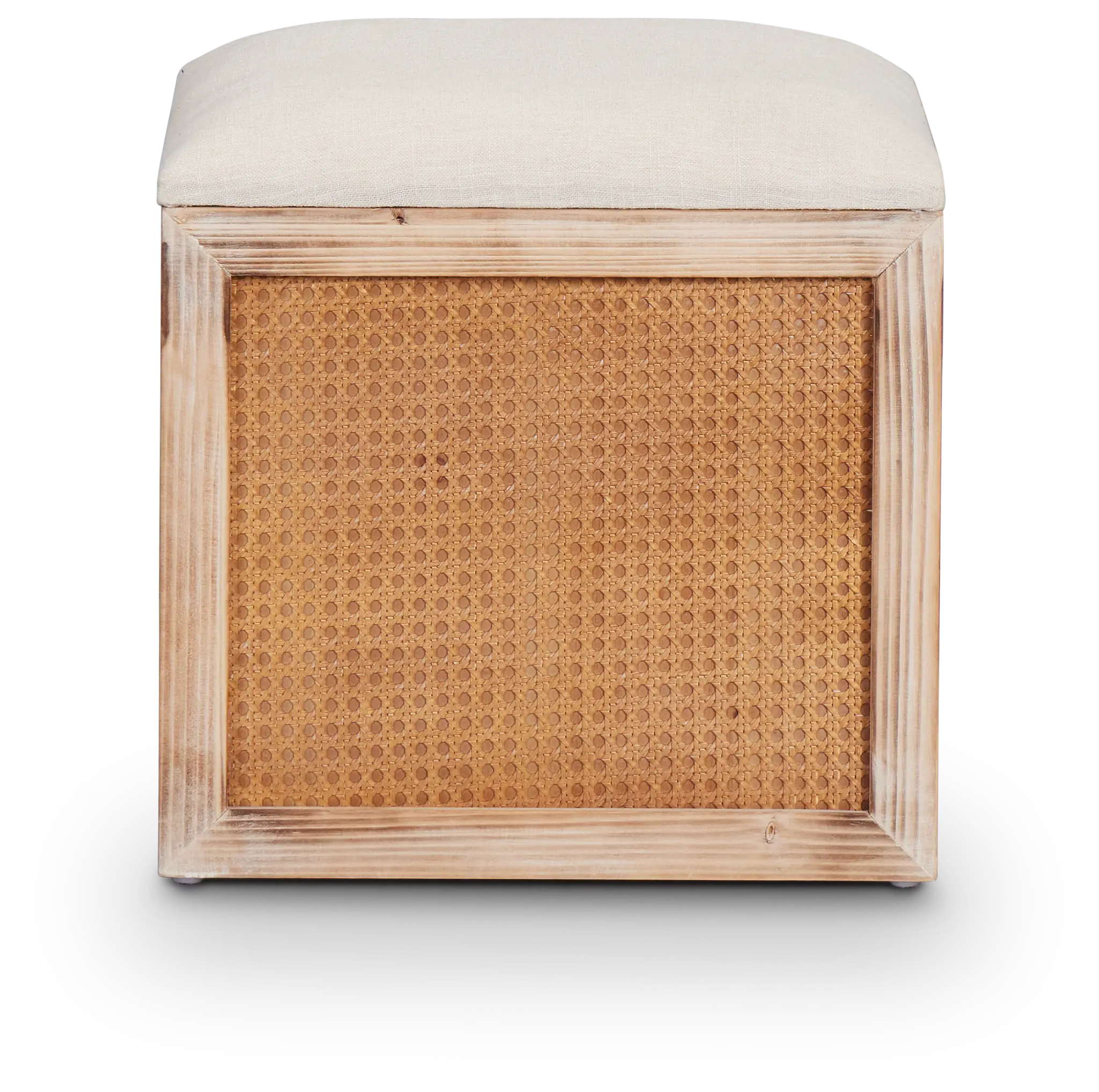 Lenn Light Tone Woven Accent Stool Lenn Light Tone Woven Accent Stool