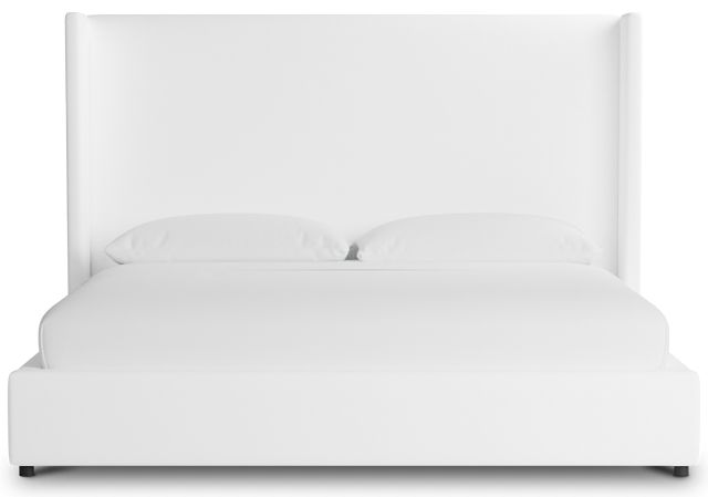 Captiva Peyton White 60" Upholstered Shelter Bed