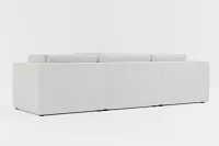 Destin Delray Pewter Fabric 5-piece Modular Sectional