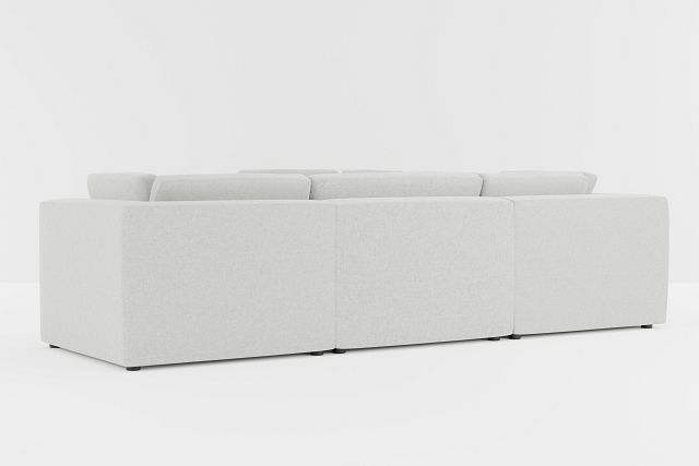 Destin Delray Pewter Fabric 5-piece Modular Sectional