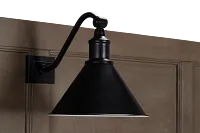 Heron Cove Light Tone Panel Bed With Lights