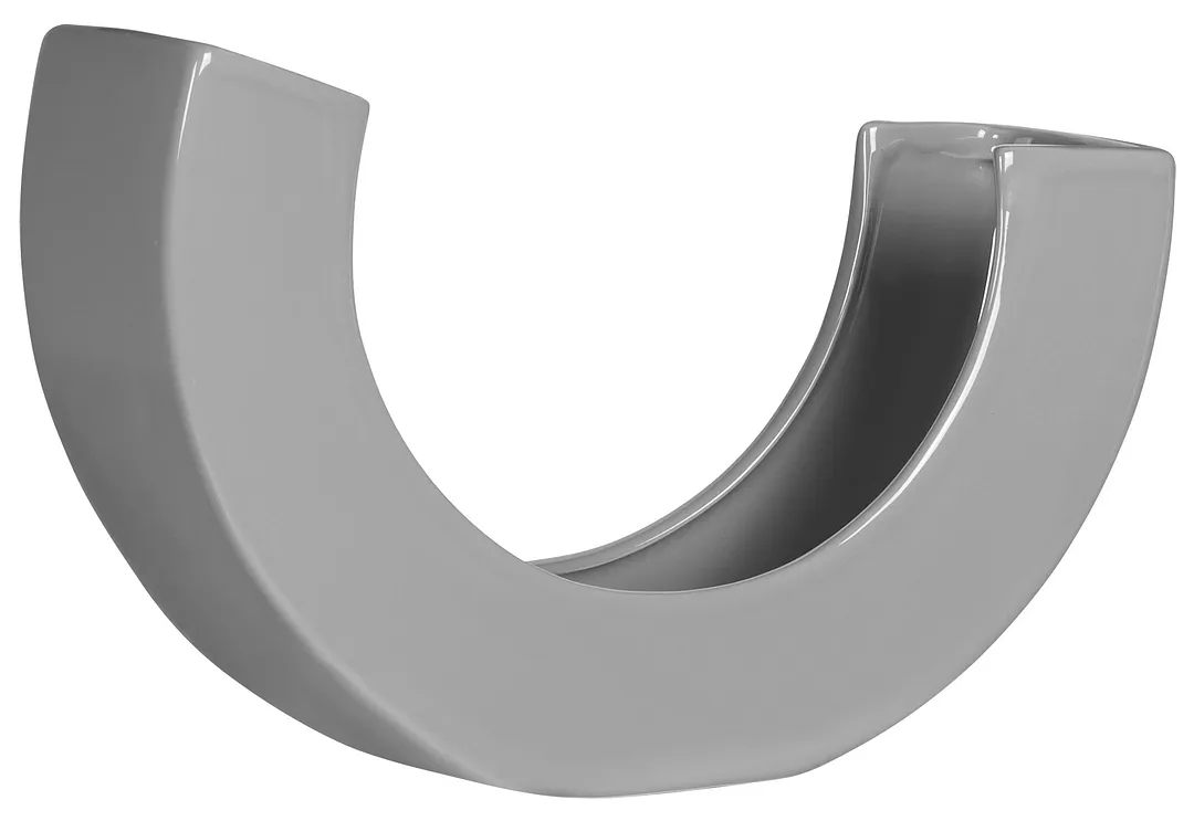 Teegan Gray Curved Vase