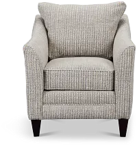 Webcam Gray Fabric Accent Chair