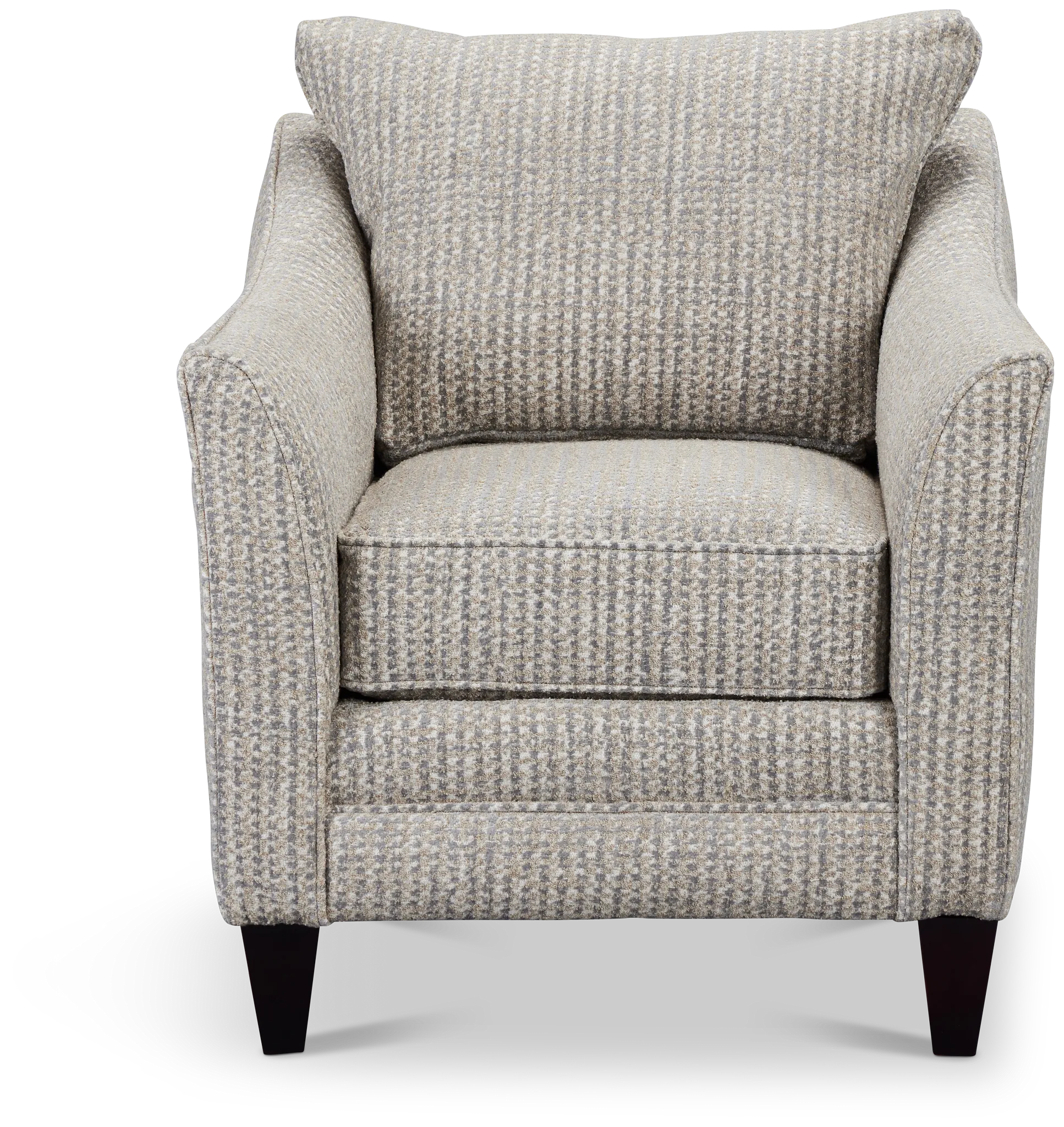 Webcam Gray Fabric Accent Chair