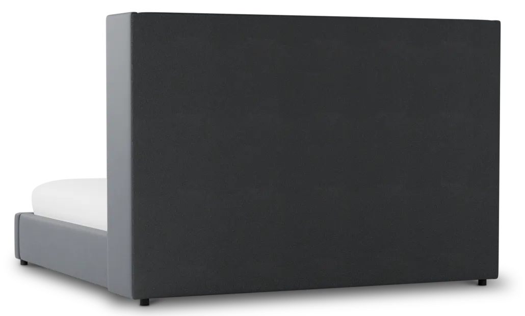 Captiva Joya Gray 60" Upholstered Shelter Bed