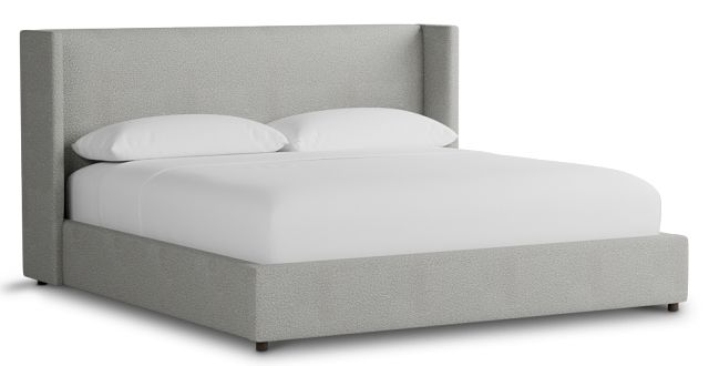 Captiva Sutton Gray 48" Upholstered Shelter Bed