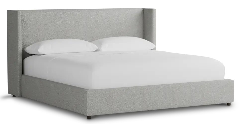 Captiva Sutton Gray 48" Upholstered Shelter Bed Captiva Sutton Gray 48" Upholstered Shelter Bed