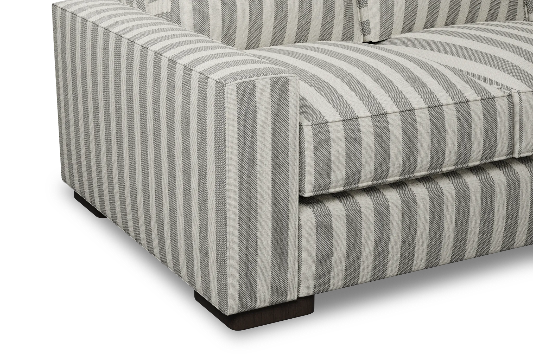 Edgewater Sea Lane Dark Gray 84" Sofa W/ 3 Cushions