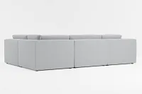 Destin Revenue Gray Fabric 6-piece Pit Sectional