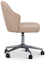 Paige Beige Swivel Desk Chair