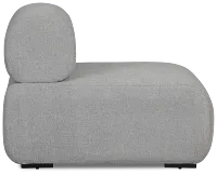 Celeste Light Gray Fabric Armless Chair