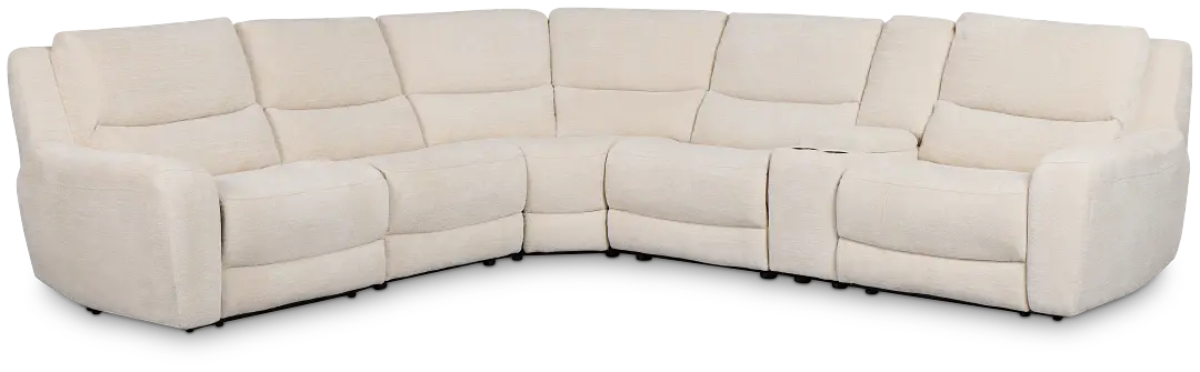 Bennett Light Beige Fabric Medium Dual Power 2-arm Reclining Sectional Bennett Light Beige Fabric Medium Dual Power 2-arm Reclining Sectional