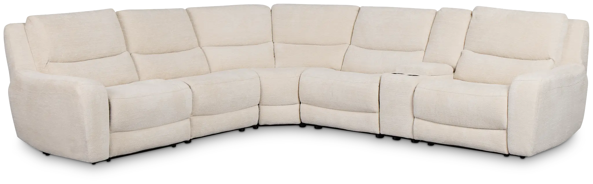 Bennett Light Beige Fabric Medium Dual Power 2-arm Reclining Sectional Bennett Light Beige Fabric Medium Dual Power 2-arm Reclining Sectional