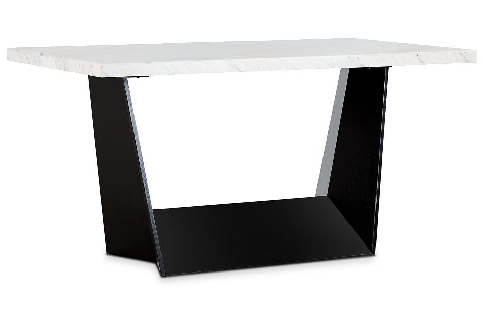 Auburn White Marble High Dining Table, %%bed_Size%% (2) High Dining Room Tables
