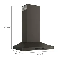 Kitchenaid 730 Series Black 30" Wall Mount Canopy Hood