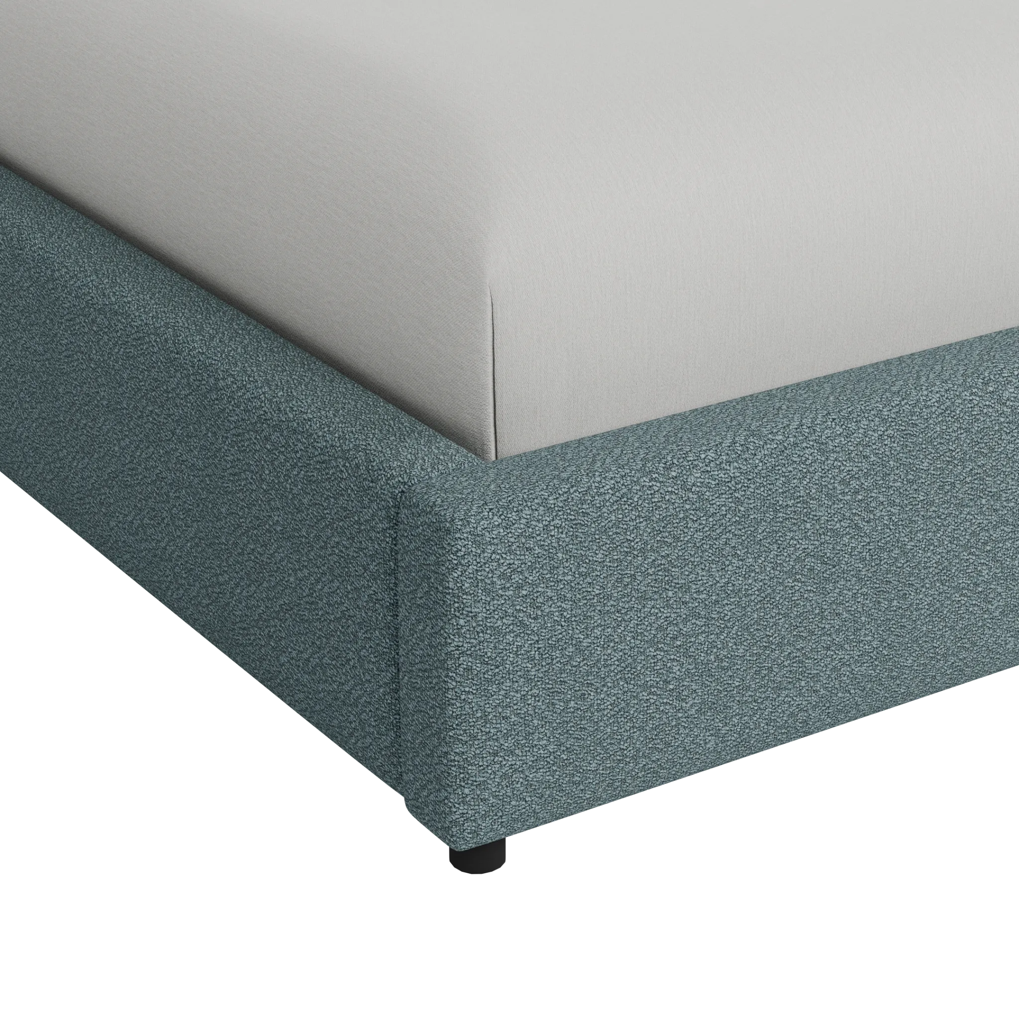 Grayton Sutton Blue 54" Upholstered Platform Bed