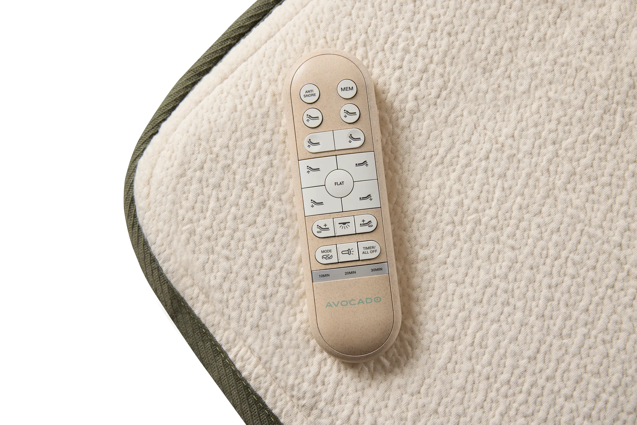 Avocado Green Cushion Firm Eco Plus Adjustable Base Mattress Set