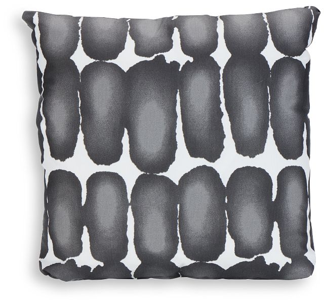 Shiba Dot Black 20" Indoor/outdoor Accent Pillow