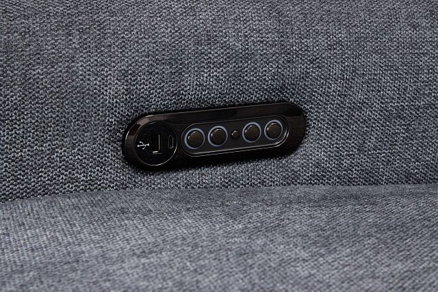 Callum Dark Gray Fabric Small Left Power Chaise Sleeper Sectional
