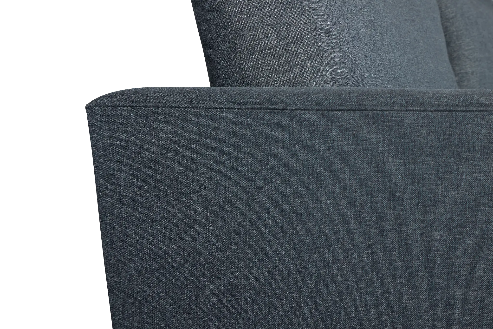 Noah Dark Blue Fabric Small Right Chaise Sectional Noah Dark Blue Fabric Small Right Chaise Sectional