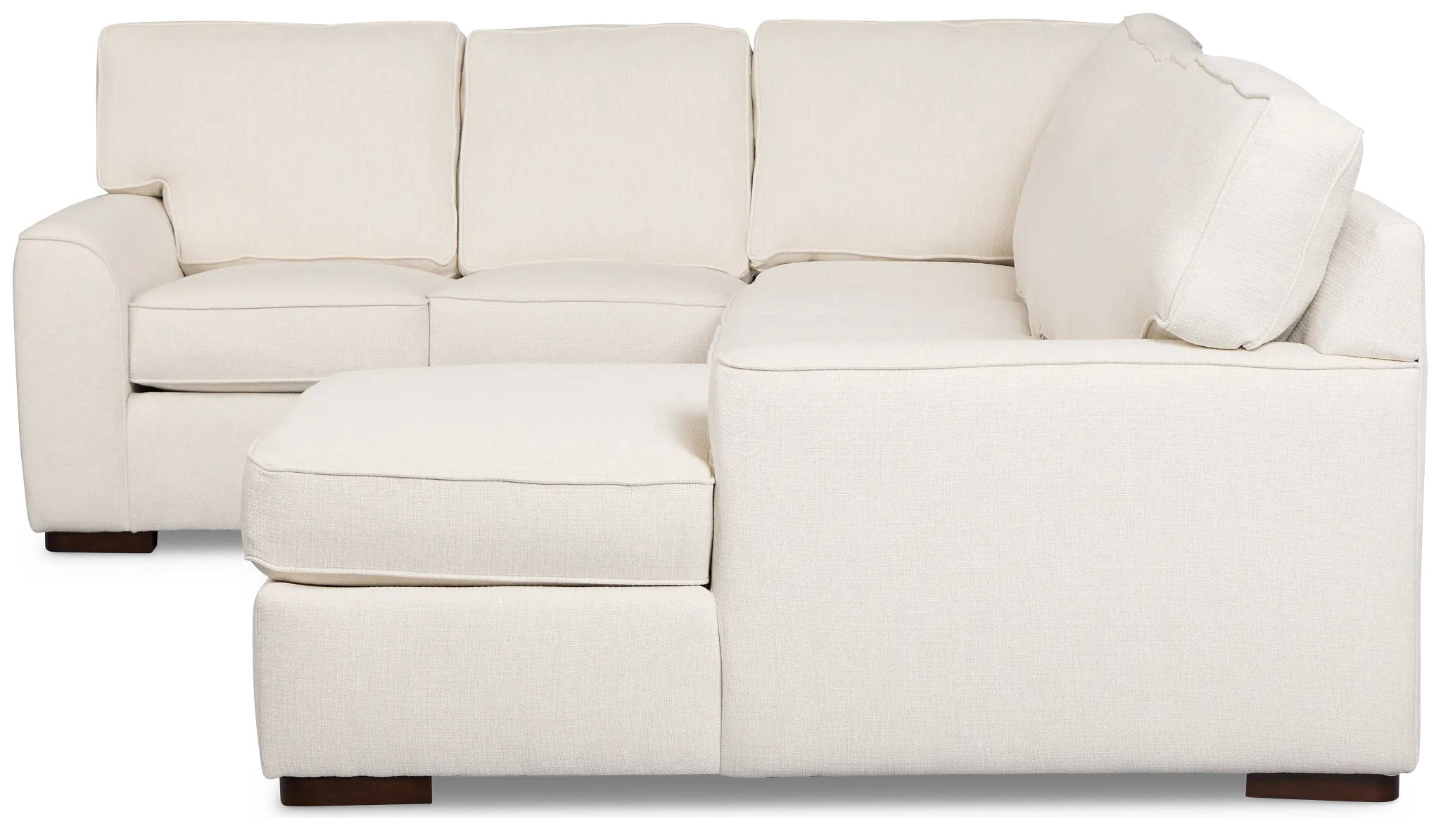 Sinclair Light Beige Fabric Medium Right Chaise Sectional