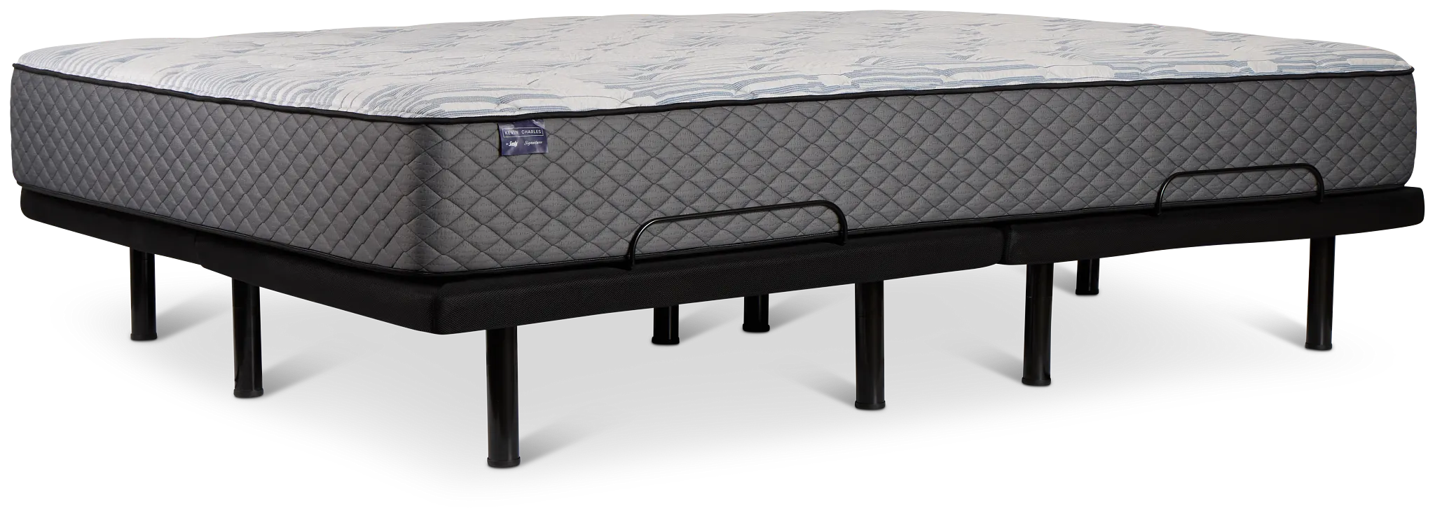 Kevin Charles By Sealy Signature Medium Plus Adjustable Mattress Set