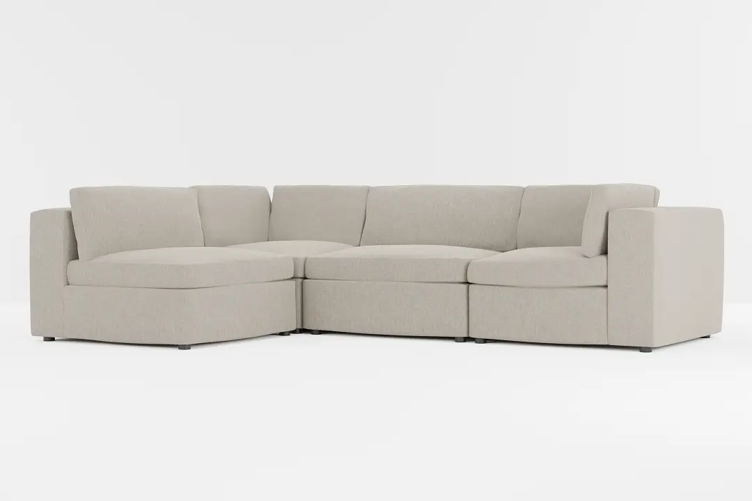 Destin Elevation Khaki Fabric 4-piece Modular Sectional Destin Elevation Khaki Fabric 4-piece Modular Sectional