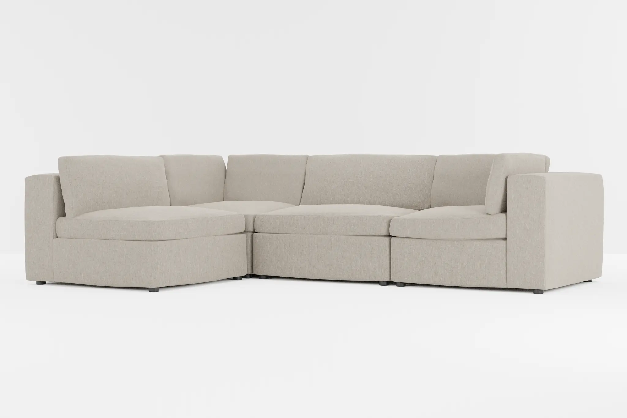 Destin Elevation Khaki Fabric 4-piece Modular Sectional Destin Elevation Khaki Fabric 4-piece Modular Sectional