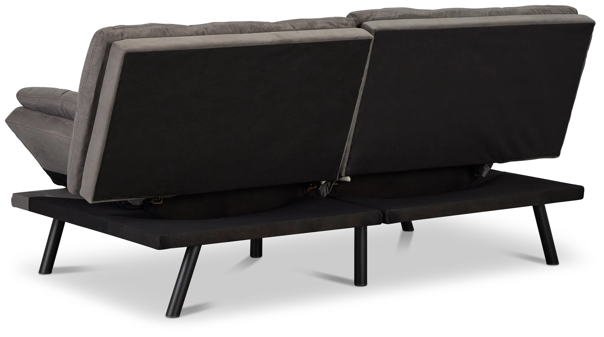 Bowie Gray Micro Sofa Futon