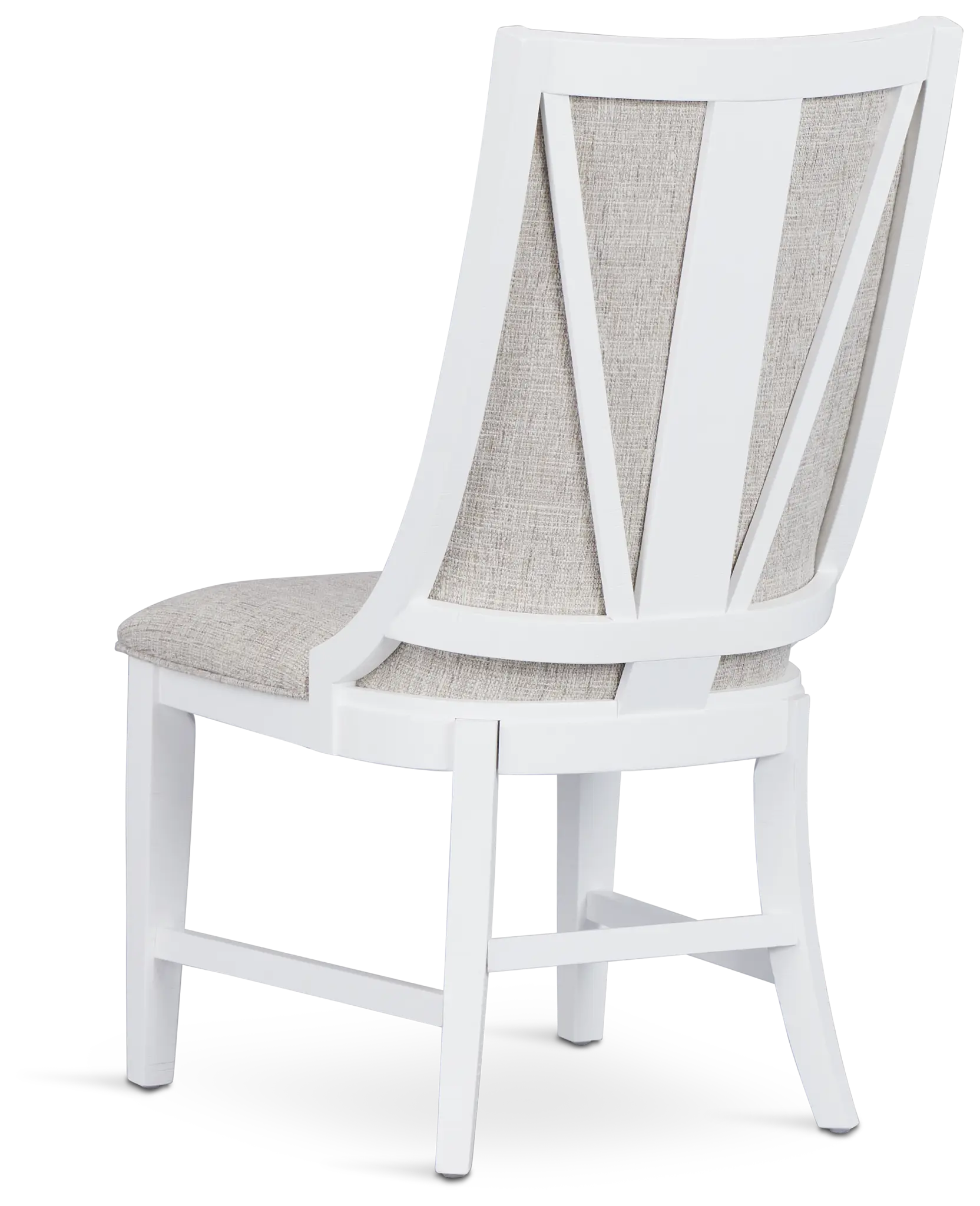 Heron Cove White Curved Upholstered Side Chair Heron Cove White Curved Upholstered Side Chair