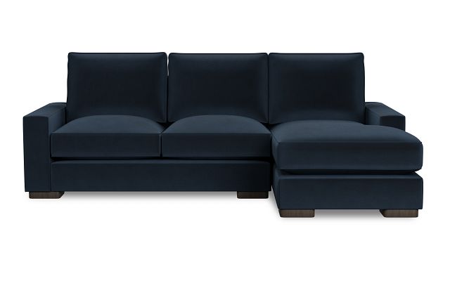 Edgewater Joya Dark Blue Right Chaise Sectional