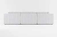 Destin Sea Lane Dark Blue Fabric 8-piece Modular Sectional