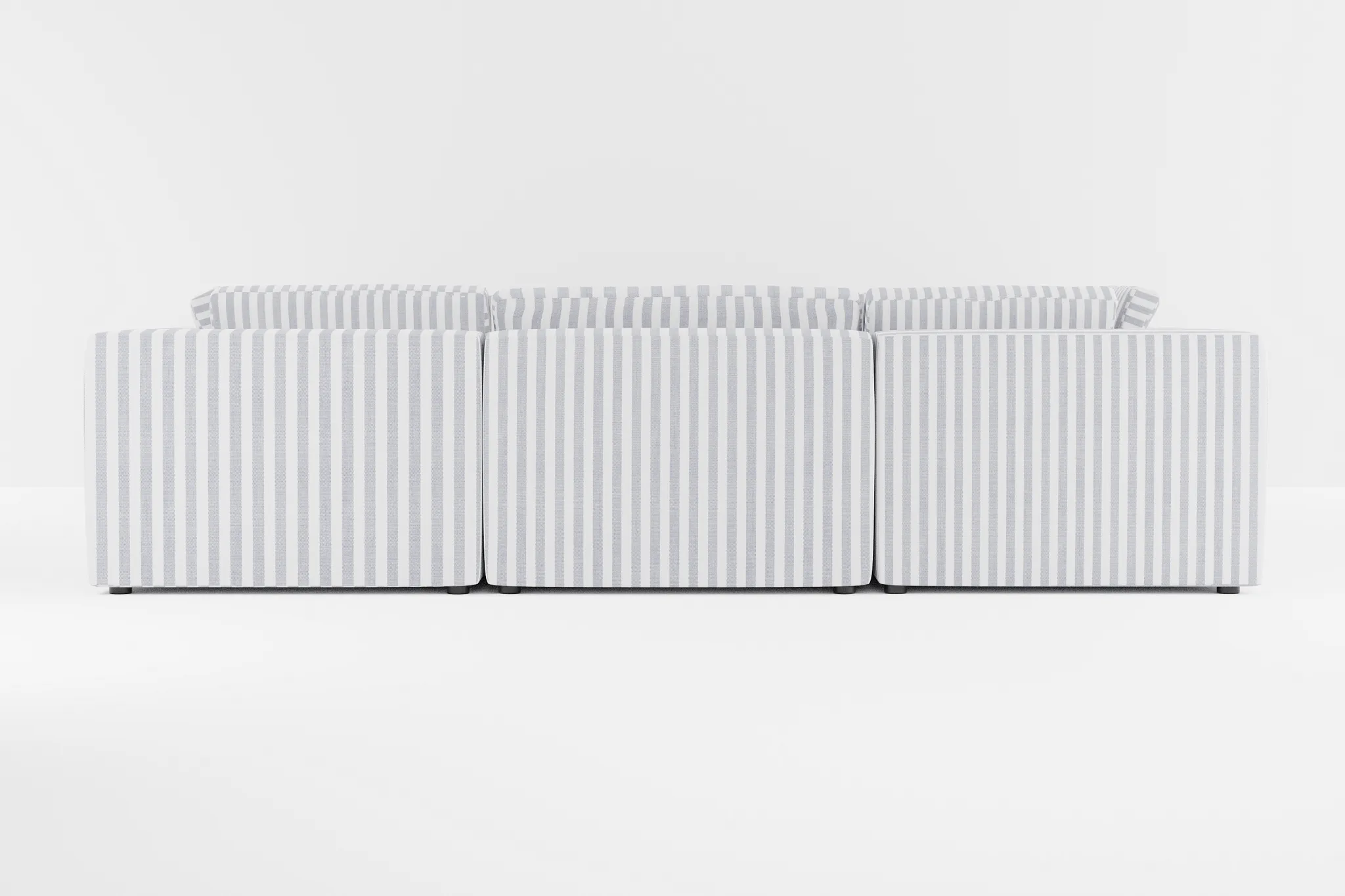 Destin Sea Lane Dark Blue Fabric 8-piece Modular Sectional