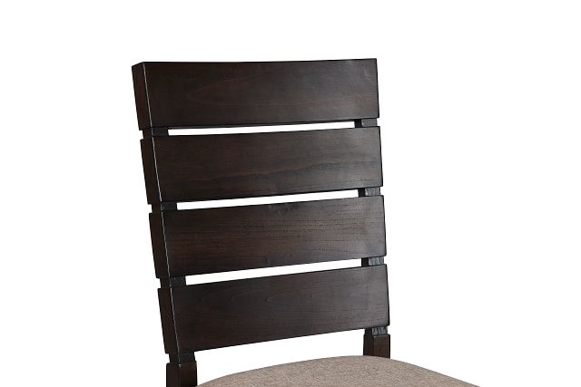 Sienna Dark Tone Slat Side Chair