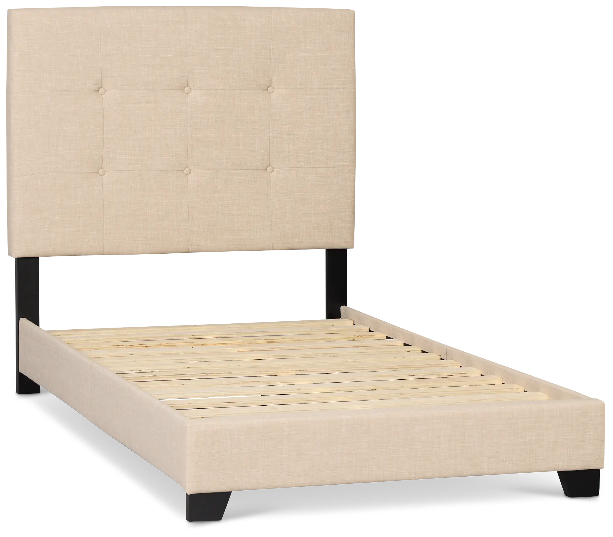 Flagler Beige Uph Panel Bed Flagler Beige Uph Panel Bed