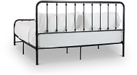 Rory Black Metal Panel Bed