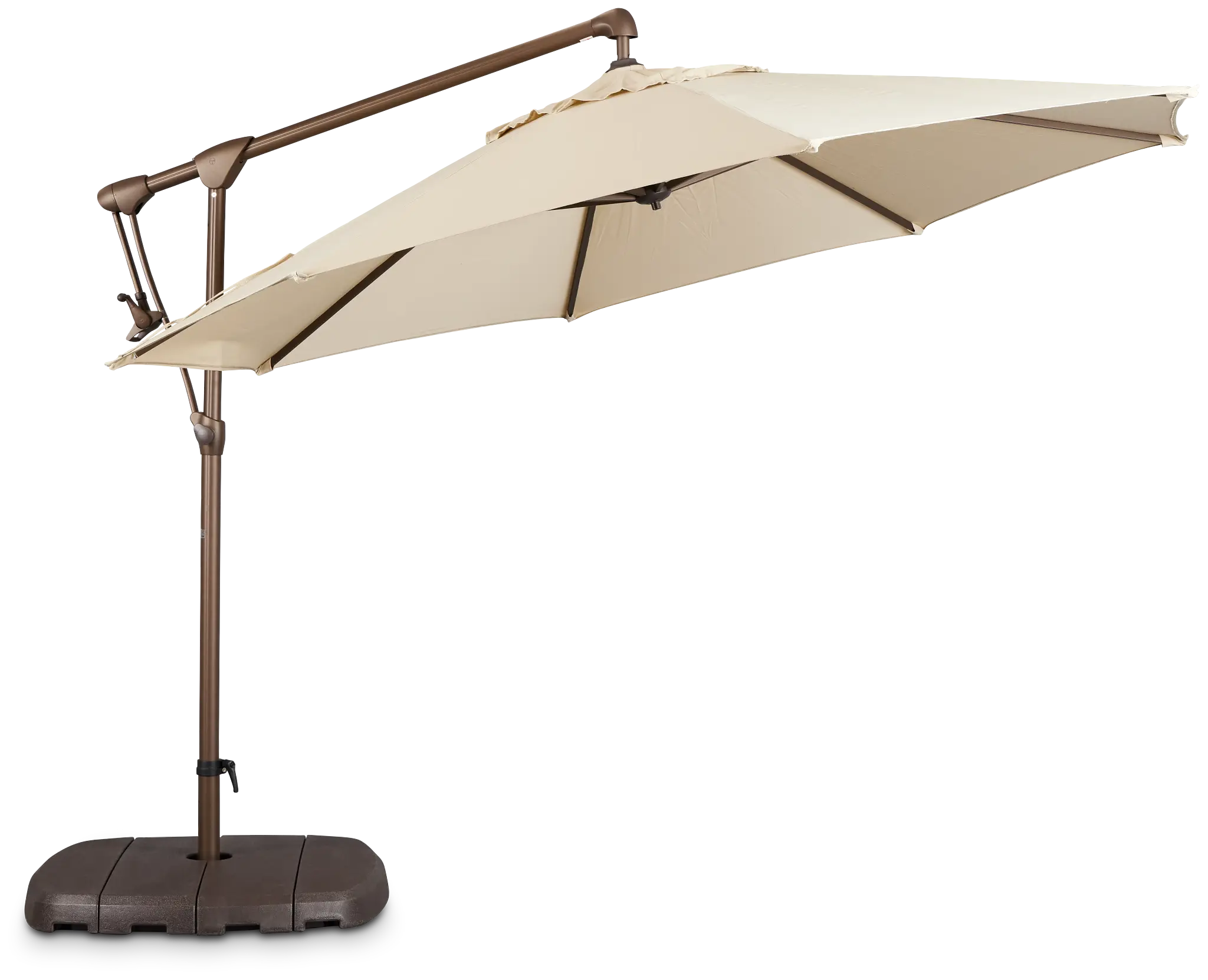 Grenada Khaki Cantilever Umbrella Set Grenada Khaki Cantilever Umbrella Set